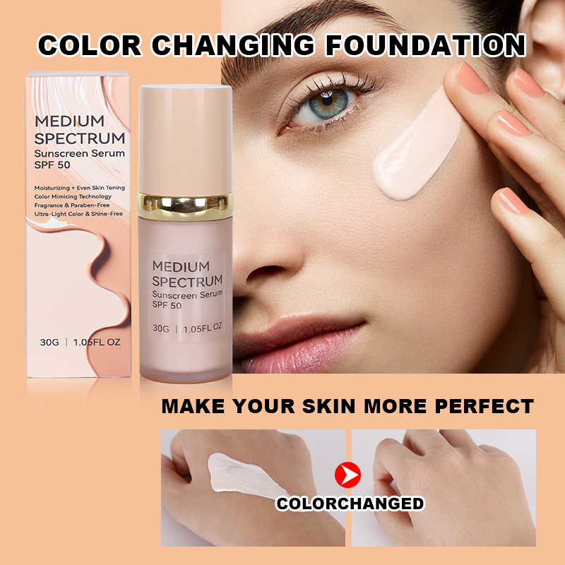 Skin Face Sunscreen Foundation Makeup Private Label Foundation Spf Natural Private Label for Women